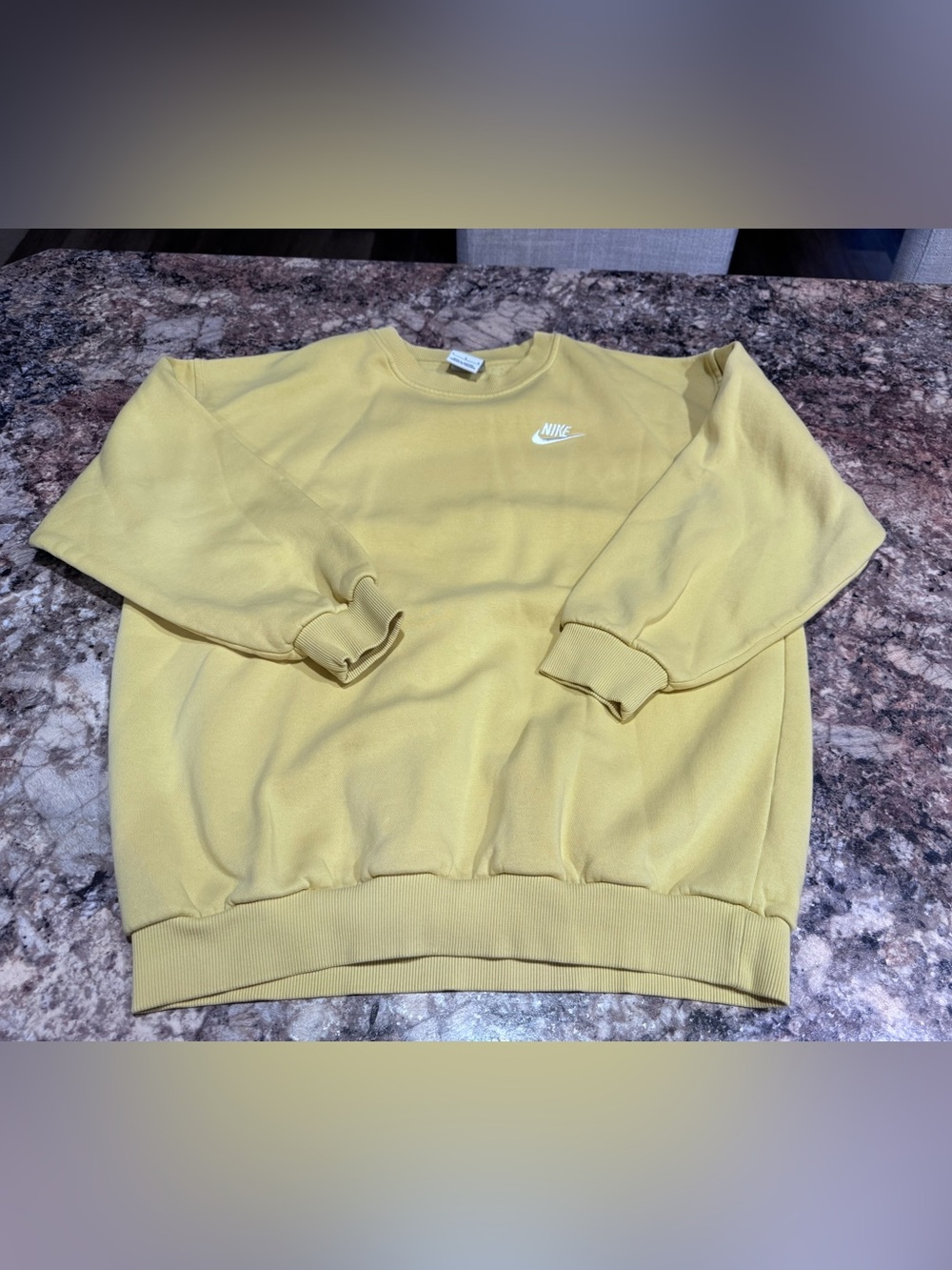 Nike Kid’s Yellow Crewneck Sweatshirt